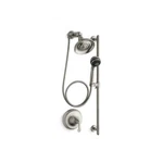 Kohler 10827-4-BN Forte Essentials Showering Package Brushed Nickel. Fixed Price $699.00.