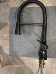 Kohler Matte Black Pull Down Kitchen Faucet Single Handle W/ Sprayer. Fixed Price $141.50.
