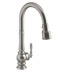 Kohler K-29709-VS Artifacts Touchless Hole Pull Down Kitchen Faucet, Stainless. Fixed Price $599.00.