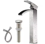 Bwe Single Hole High Arc Bathroom Vessel Sink Faucet W/ Pop Up Drain Nickel. Fixed Price $55.99.