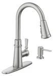New Moen Tullis Spot Resist Pull-down Kitchen Faucet Stainless Finish 87235SRS. Fixed Price $172.00.