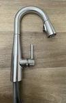 Delta 9913-AR-DST Essa Pull-down Bar Faucet W/ Spray Head- Arctic Stainless Read. Fixed Price $114.99.