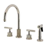 Kingston Brass KS872.KNLBS Convergent 1.8 Gpm Widespread Kitchen - Nickel. Fixed Price $523.22.
