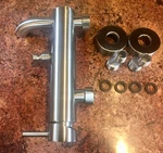 Thg Duomo Single Spout Modern Faucet Stainless Steel Brushed. Fixed Price $65.00.
