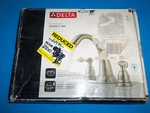 New Delta Windemere Brushed Nickel Bathroom Faucet 35996LF-BN Free Shipping. Fixed Price $134.88.
