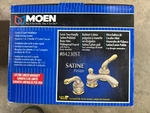 Moen 84230ST Monticello 4" Mini Widespread Faucet Satine/ Polished Brass. Fixed Price $499.00.
