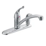 Moen 7434 Chateau Single Handle Kitchen Faucet With Side Spray, Chrome. Fixed Price $87.99.