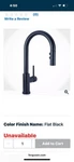 Brand New Miseno Flat Black Toucless Pulldown Kitchen Faucet MNO191EFB. Fixed Price $105.00.