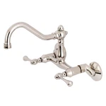 Kingston Brass KS322.BL Vintage 1.8 Gpm Widespread Bridge Kitchen - Nickel. Fixed Price $259.97.