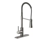 Design House Spencer Chef Kitchen Faucet Satin Nickel Pull-down Commercial Style. Fixed Price $164.99.
