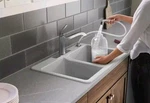 Kohler Rubicon K-R26581-CP Single-handle Kitchen Faucet With Sidespray. Fixed Price $74.95.