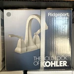New Kohler Ridgeport 4IN Centerset Bathroom Faucet R30997-4D-BN Brushed Nickel. Fixed Price $58.99.