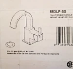 Delta 553LF-SS Vero Single Handle Bathroom Faucet Stainless. Fixed Price $259.99.