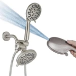 Bwe No Handle 9-SPRAY Wall Mount Handheld Shower Head Faucet 1.8 Gpm. Fixed Price $40.00.