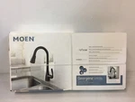 Moen Georgene 87912BL Matte Black One-handle High Arc Pulldown Kitchen Faucet. Fixed Price $167.93.