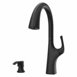 Pfister Ladera Single-handle Pull-down Sprayer Kitchen Faucet With Soap Dispense. Fixed Price $139.50.