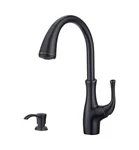 Pfister Vosa 1-HANDLE Pull-down Kitchen Faucet Tuscan Bronze F-529-7VVY. Fixed Price $70.00.