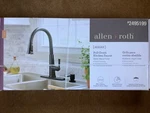 Reagan Allen + Roth Kitchen Faucet BLACK1-HANDLE Deck Mount Pull-down. Fixed Price $129.98.