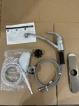 Moen 87203 Adler Polished Chrome 1-HANDLE Kitchen Faucet W/side Sprayer. Fixed Price $34.99.
