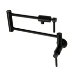 Kingston Brass KS410.DL Concord 3.8 Gpm Hole Wall Mounted Pot - Black. Fixed Price $477.72.