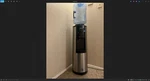 Glacier Bay Water Dispenser Matte Black Top Load 5 Gal Built-in Led Night Light. Fixed Price $98.00.