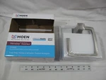 (1) New Moen Hensley Towel Ring Spot Resist - Brushed Nickel MY3586BN (sw). Fixed Price $22.90.