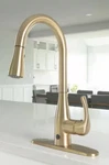 Flow Motion Activated Single-handle Pull-down Sprayer Kitchen Faucet Champagne. Fixed Price $192.49.
