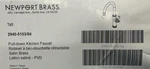 Newport Brass Taft 2940-5103-04 Pull Down Kitchen Faucet,satin. Fixed Price $631.99.