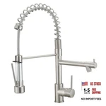 Kitchen Faucet With Pull Down Sprayer,commercial Brushed NICKEL-1 Contemporary. Fixed Price $140.34.