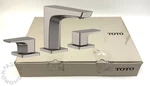 Toto Ge 1.2 Gpm Two Handle Widespread Bathroom Sink Faucet Brushed Nickel. Fixed Price $799.99.