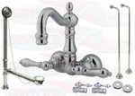 Kingston Brass CCK1082T1 Polished Chrome Clawfoot Tub Kit. Fixed Price $651.83.