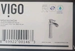 Vigo VG03024CH Niko 10.5" Single Hole Handle Vessel Sink Faucet - Chrome. Fixed Price $79.95.