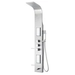 Anzzi Shower Panel System 58" 2-JETTED W/ Heavy Rain + Spray Wand Brushed Steel. Fixed Price $281.55.