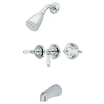 Kingston Brass KB231PL Tub Shower Faucet With 3-PORCELAIN Lever Handle. Fixed Price $132.62.