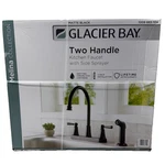 Glacier Bay Melina Double-handle Standard Kitchen Faucet With Side Sprayer New. Fixed Price $58.89.