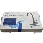 Mediterr Neo M-E20FE357BL 14 In Kitchen Faucet Brass Lead Free Matte Black. Fixed Price $31.39.