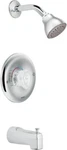 Moen T183EP Chateau Single Handle Positemp Pressure Balanced Tub Shower Trim. Fixed Price $46.46.