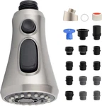 Ifealclear Universal Pull Down Kitchen Faucet Head Brushed Nickel. Fixed Price $30.98.