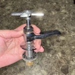 Central Brass 0239-C Hot Single Handle Basin Faucet Polished Chrome. Fixed Price $40.00.