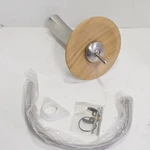 Signature Hardware Single Handle Bamboo Plate Lavatory Faucet Polished Chrome. Fixed Price $49.99.