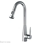 Whitehaus WH2070838-C Polished Chrome Single Hole Faucet Jem Collection. Fixed Price $124.95.