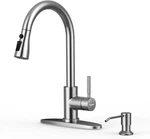 Kitchen Sink Faucet With Soap Dispenser,. Fixed Price $193.80.