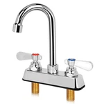 Zkdausdo Leak-free Commercial Bar Sink Faucet 3-1/2 Gooseneck Spout With Cera.... Fixed Price $102.56.