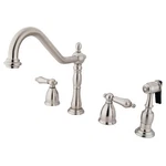 Kingston Brass KB179.ALBS Heritage 1.8 Gpm Widespread Kitchen - Nickel. Fixed Price $334.72.