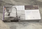 Allen Roth Tolland Stainless Steel Deck-mount Pull-down Sensor Kitchen Faucet. Fixed Price $119.00.
