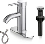 Greenspring Bathroom Faucet, One Hole Single Handle Sink Faucets Mod.... Fixed Price $79.10.