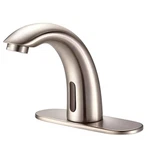 Touchless Bathroom Sink Faucet Motion Sensor Battery Operated Brushed Nickel. Fixed Price $114.99.