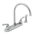 Highcraft 393II Kitchen Faucet With Spray Arc Swivel Spout Chrome Plated. Fixed Price $62.19.