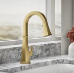 New Kohler K-23832-2MB Riff Touchless Pull-down Faucet 3-FUNCTION Sprayhead M2. Fixed Price $598.00.