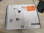 Glacier Bay Aragon 2 Handle 1-SPRAY Shower Faucet Set With Valve Chrome Finish. Fixed Price $32.00.